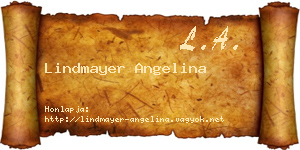 Lindmayer Angelina névjegykártya